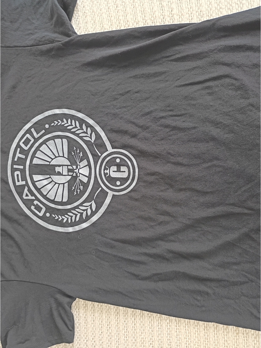 Gildan DryBlend Black Graphic T-Shirt Size M - Capitol Goodwill Games Student